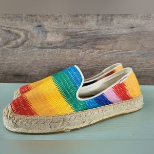 Soludos Rainbow Striped Espadrilles Pride Slip on Shoe
